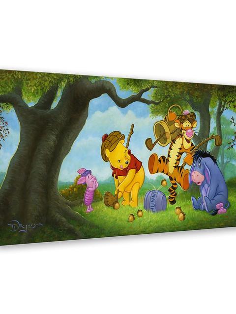 Winnie the Pooh and Pals ''Pooh Over Par'' Gallery Wrapped Canvas by Tim Rogerson – Limited Edition