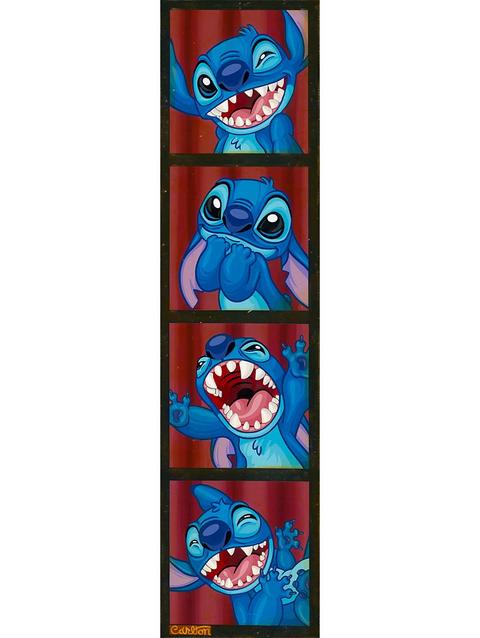 Stitch ''Leave Me in Stitches'' Gallery Wrapped Canvas by Trevor Carlton – Lilo & Stitch – Limited Edition