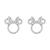 Minnie Mouse Sterling Silver Icon Earrings by Rebecca Hook