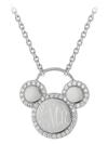 Mickey Mouse Icon Silver Necklace by Rebecca Hook – Personalized