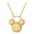 Mickey Mouse Icon Gold Necklace by Rebecca Hook – Personalized