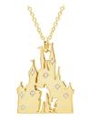 Walt Disney and Mickey Fantasyland Castle Necklace by CRISLU