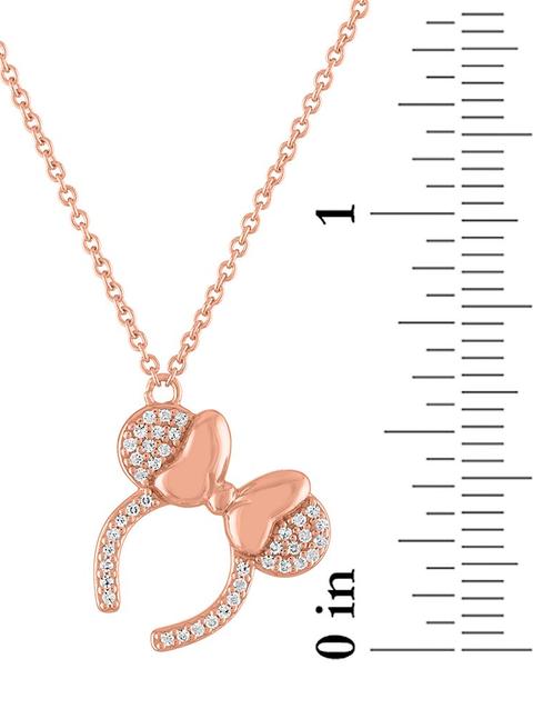 Minnie Mouse Ears Headband Necklace by Rebecca Hook – Rose Gold