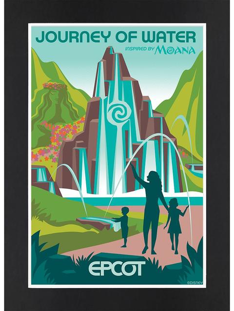 EPCOT Journey of Water Matted Print