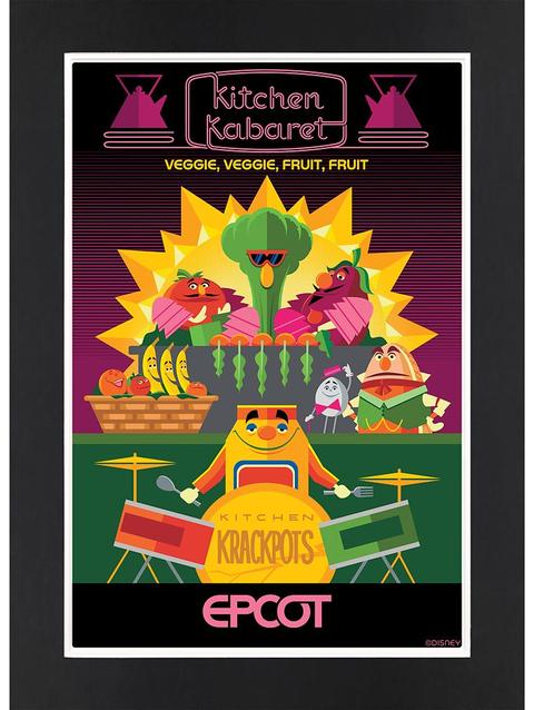 EPCOT Kitchen Kabaret Matted Print