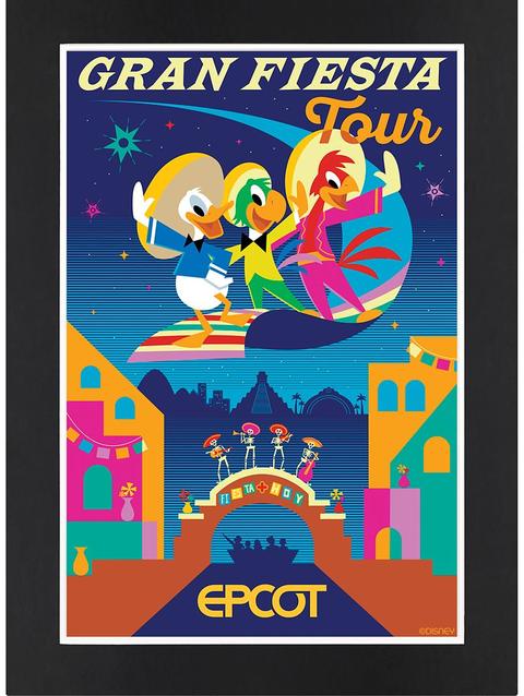 EPCOT Gran Fiesta Tour Matted Print