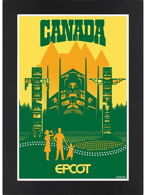 EPCOT Canada Pavilion Matted Print