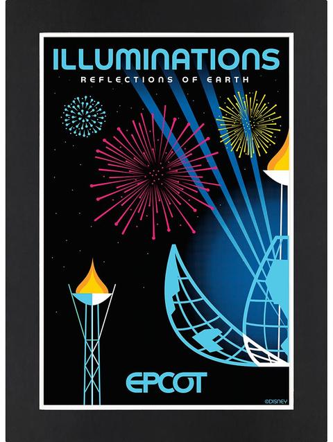 EPCOT IllumiNations: Reflections of Earth Matted Print