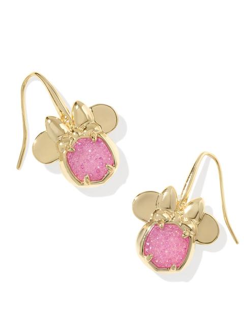 Minnie Mouse Icon Drop Earrings by Kendra Scott  – Pink