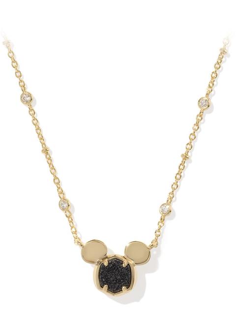 Mickey Mouse Icon Short Necklace by Kendra Scott – Black