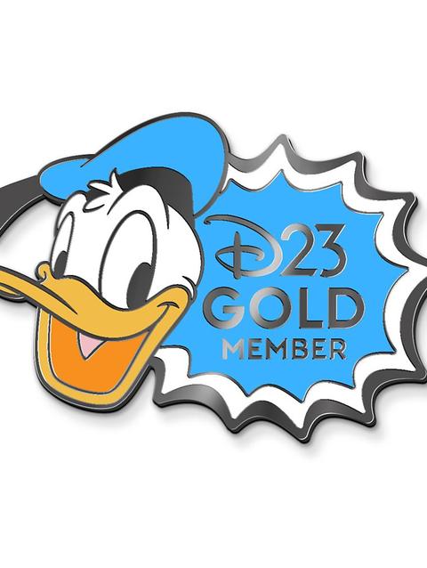 D23-Exclusive Donald Duck ''Gold Member'' Pin – Limited Release