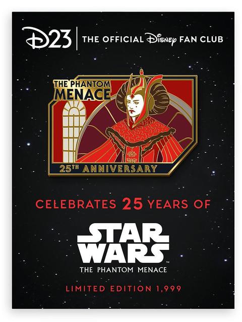 D23-Exclusive Star Wars: The Phantom Menace 25th Anniversary Pin – Limited Edition