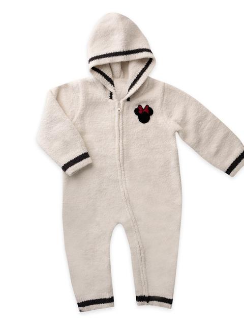 Minnie Mouse Hooded Romper for Baby by Barefoot Dreams