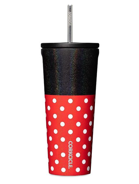 Minnie Mouse Polka Dot Stainless Steel Tumbler with Straw by Corkcicle