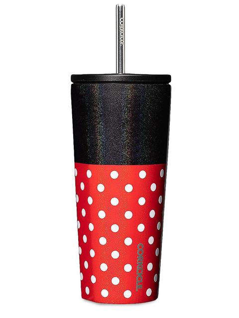 Minnie Mouse Polka Dot Stainless Steel Tumbler with Straw by Corkcicle