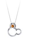 Mickey Mouse November Birthstone Necklace for Women – Citrine