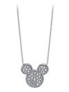 Mickey Mouse Icon Sapphire Pendant Necklace