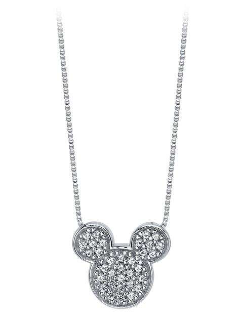 Mickey Mouse Icon Sapphire Pendant Necklace