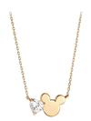 Mickey Mouse Icon and Heart Necklace