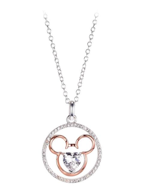 Mickey Mouse Icon Heart Necklace