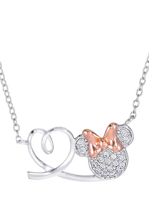 Minnie Mouse and Heart Necklace