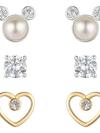 Mickey Mouse Pearlescent Icon Earring Set