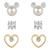 Mickey Mouse Pearlescent Icon Earring Set