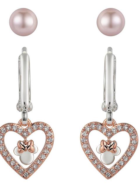 Minnie Mouse Rose Gold Earring Set