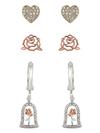 Beauty and the Beast Rose Earring Set