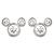 Mickey Mouse Diamond Earrings – Small