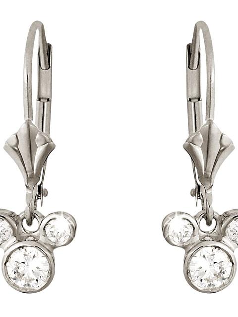 Mickey Mouse Fleur-de-Lis Earrings – Platinum