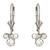 Mickey Mouse Fleur-de-Lis Earrings – Platinum