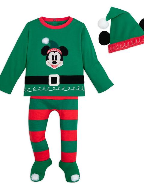 Mickey Mouse Holiday Elf Outfit for Baby