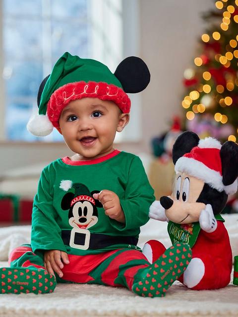 Mickey Mouse Holiday Elf Outfit for Baby