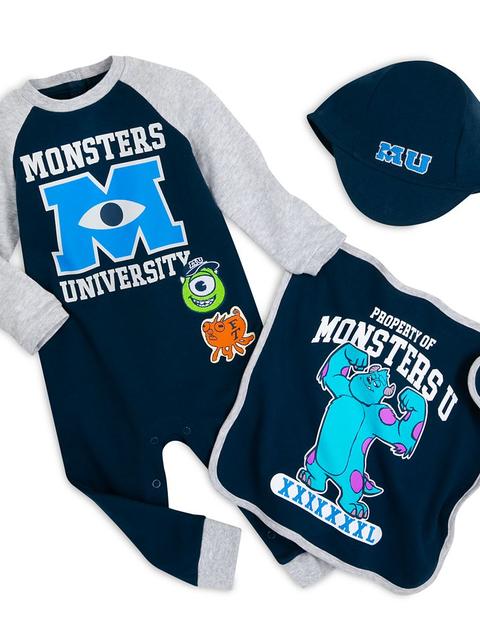 Monsters University Bodysuit, Cap and Burp Cloth Set