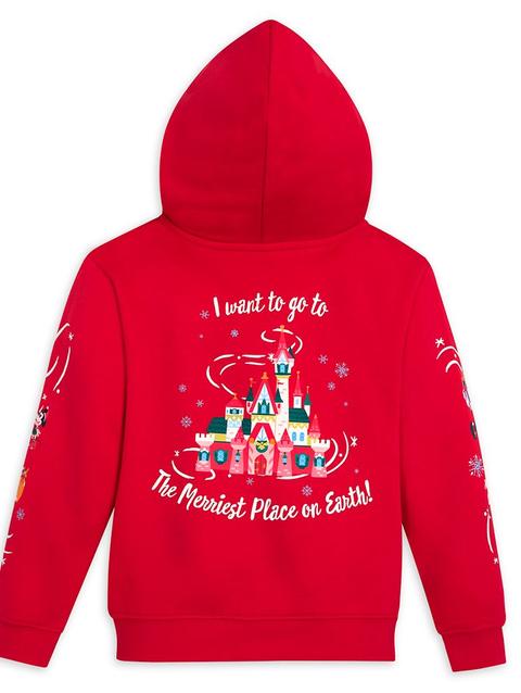 Mickey Mouse and Friends Fantasyland Castle Holiday Zip Hoodie for Kids