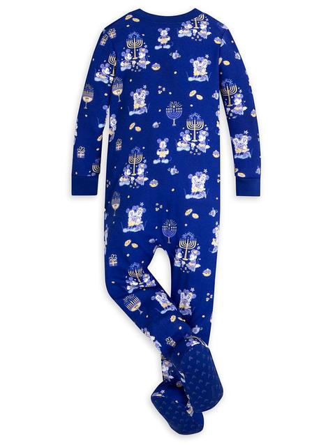 Mickey and Minnie Mouse Hanukkah Stretchie Sleeper for Baby