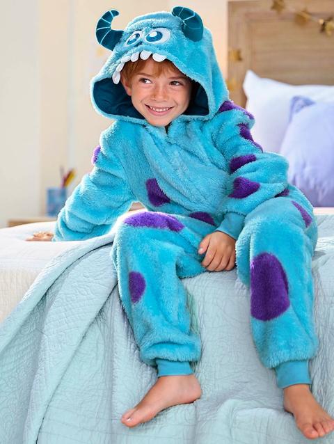 Sulley Costume One-Piece Hooded Pajama for Kids – Monsters, Inc.