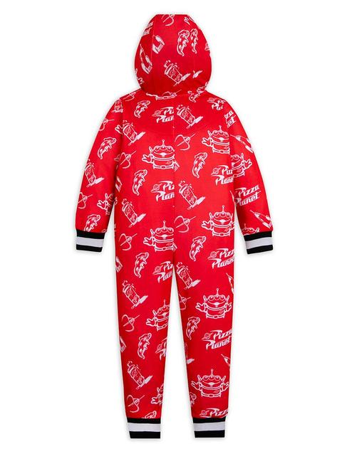 Pizza Planet One-Piece Hooded Pajama for Kids – Toy Story