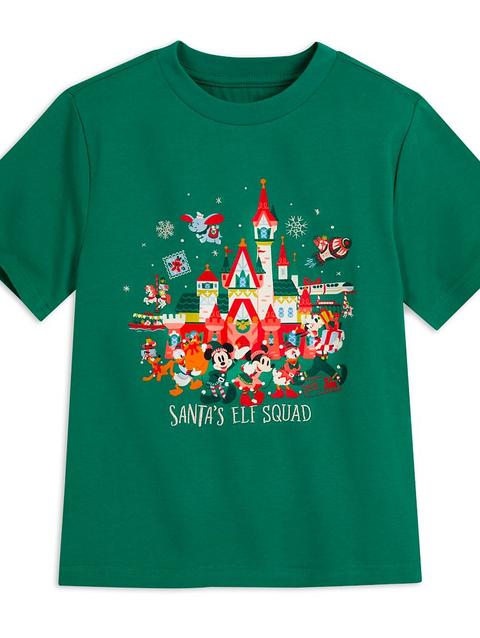 Mickey Mouse and Friends Fantasyland Castle Holiday T-Shirt for Kids