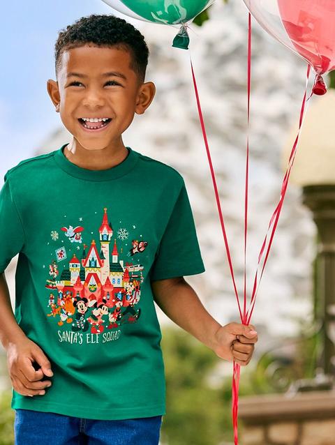 Mickey Mouse and Friends Fantasyland Castle Holiday T-Shirt for Kids