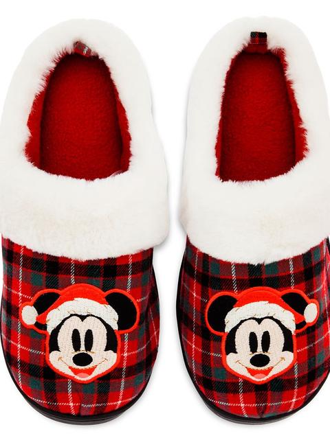 Mickey Mouse Holiday Slippers for Adults