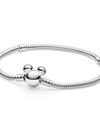 Mickey Mouse Icon Snake Chain Bracelet by Pandora – Silver