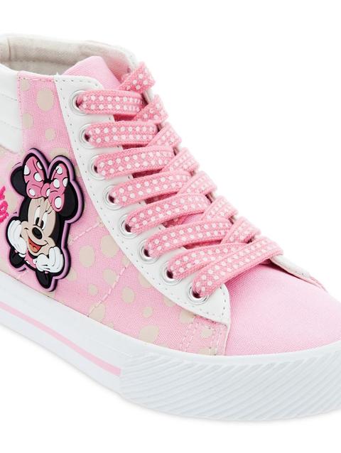 Minnie Mouse Canvas High-Top Sneakers for Kids