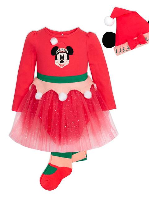 Minnie Mouse Holiday Bodysuit Set for Baby