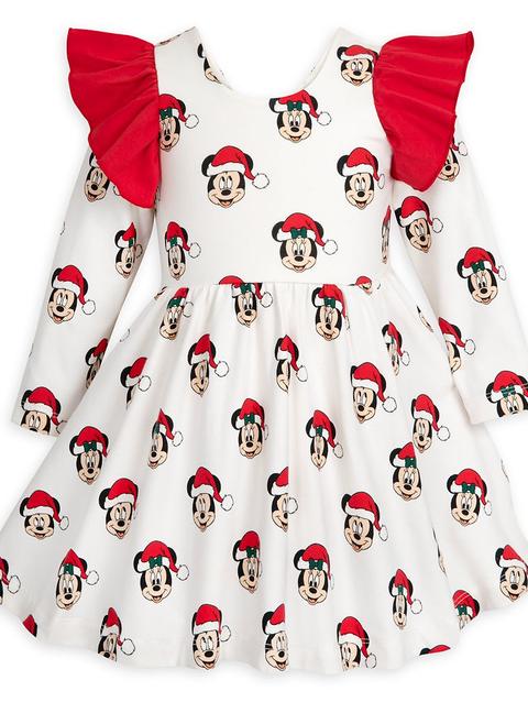 Mickey and Minnie Mouse Holiday Dress for Toddlers by monica   andy