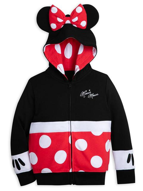 Minnie Mouse Costume Zip Hoodie for Girls