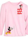 Mickey and Minnie Mouse Long Sleeve Top for Girls