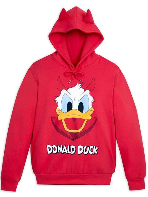 Donald Duck Halloween Pullover Hoodie for Adults by Cakeworthy