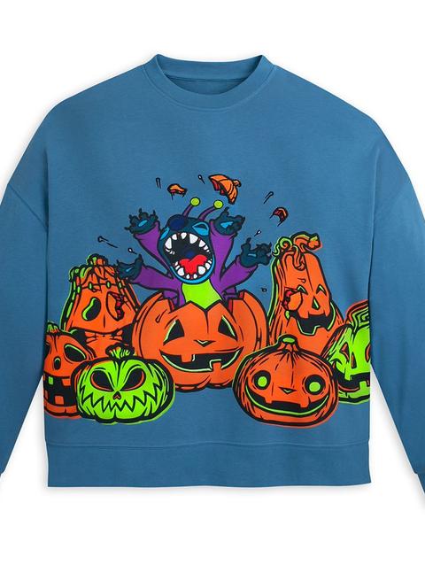 Stitch Halloween Pullover Sweatshirt for Women